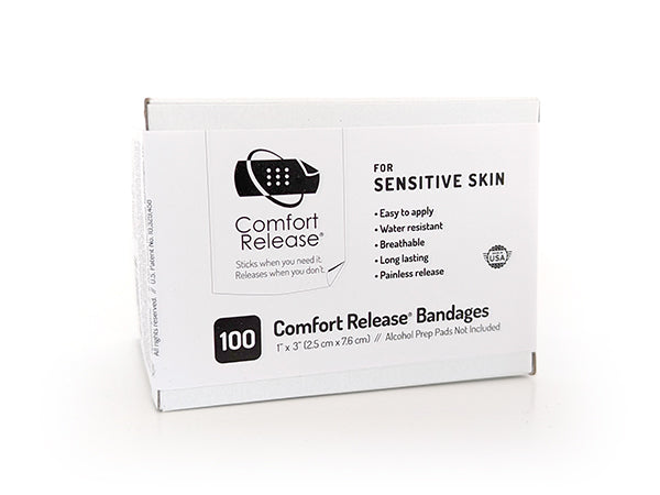 1″ Comfort Release® Bandages (100 ct)