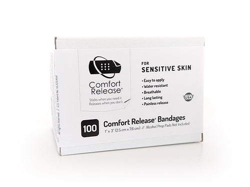 1″ Comfort Release® Bandages (100 ct)