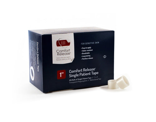 1″ × 3.3′ Comfort Release® Transparent Tape (125 rolls)