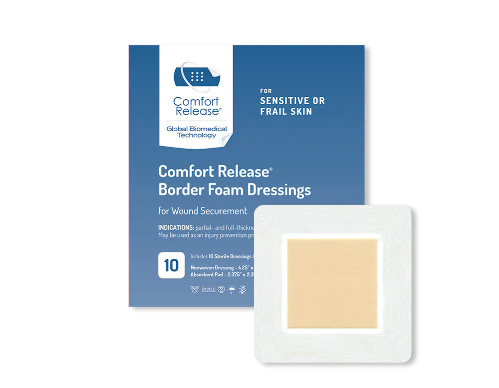 Comfort Release® Border Adhesive Foam Dressings