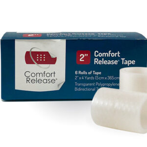 Two inch easy tear waterproof transparent tape for IV securement and dressings after surgery